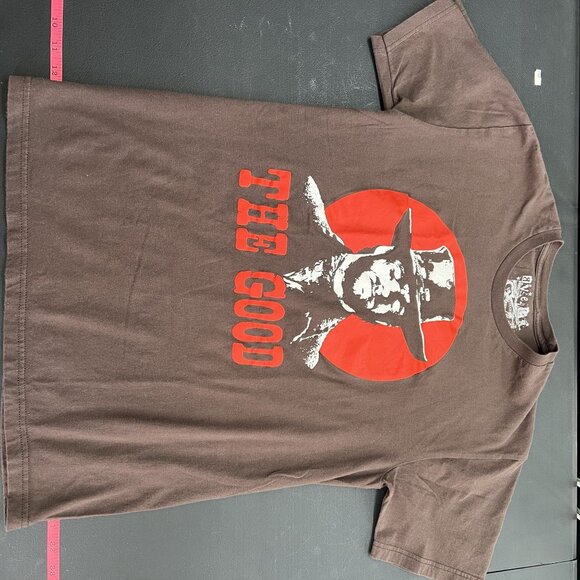 Ave La Clint Eastwood “The Good” Brown and Red Graphic Print Tshirt Mens Size M - Picture 6 of 8